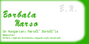 borbala marso business card